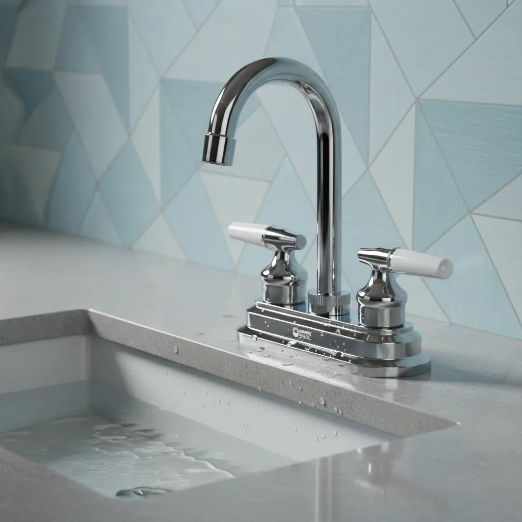 Mezcladora para Lavabo de 4" – Acabado Cromado