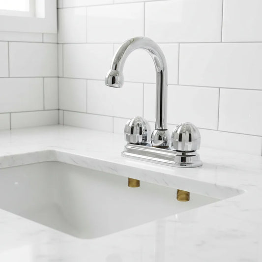 MEZCLADORA PARA LAVABO CROMADA