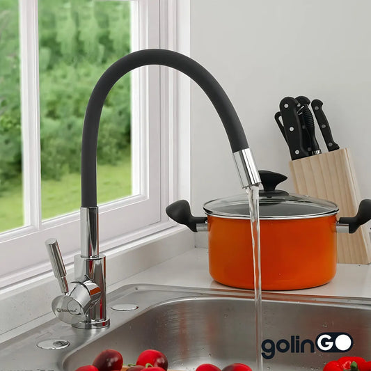 MONOMANDO PARA FREGADOR FLEXIBLE CROMADO