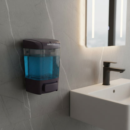 Dispensador De Jabón Líquido Negro 800ml De Lujo