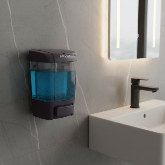 Dispensador De Jabón Líquido Negro 800ml De Lujo