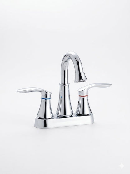 Mezcladora para Lavabo Solvex Basic – Acabado Cromado con Manerales de Palanca