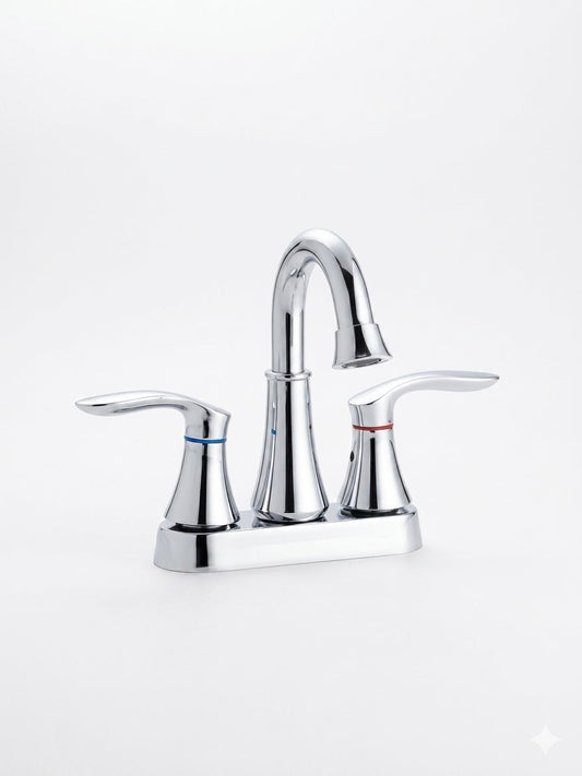 Mezcladora para Lavabo Solvex Basic – Acabado Cromado con Manerales de Palanca