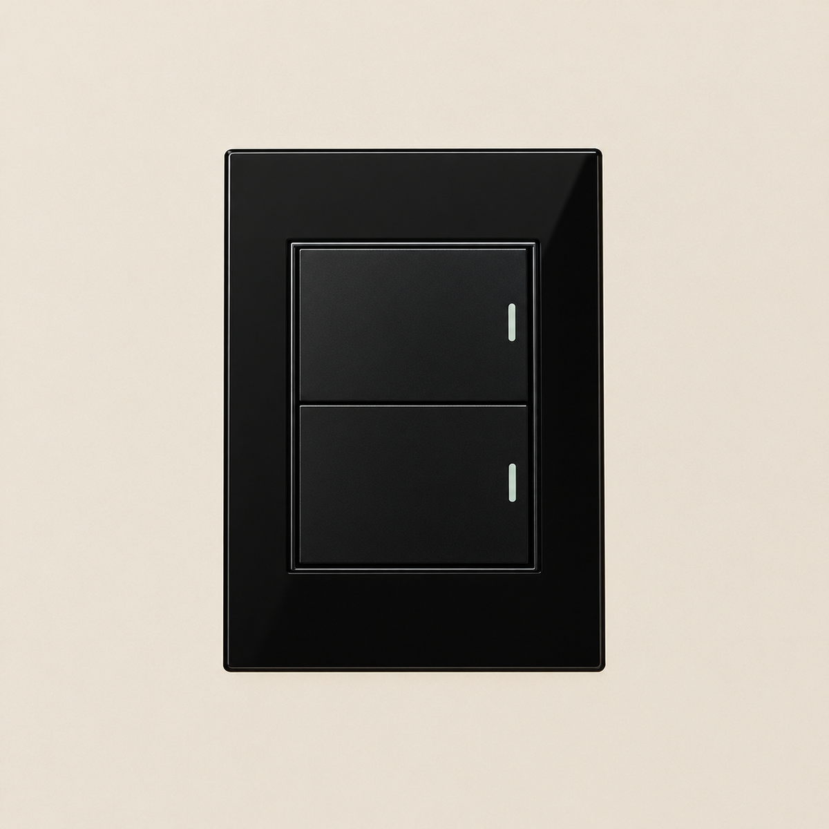 Contacto Duplex Elegante Negro