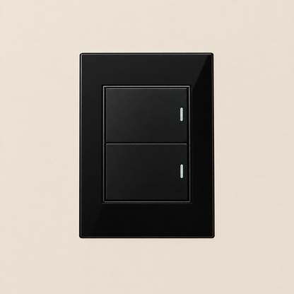 Contacto Duplex Elegante Negro