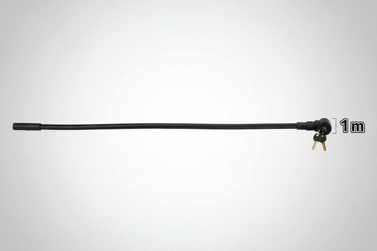 CANDADO DE CABLE CON LLAVE DE 1 METRO motos/bicis/patines