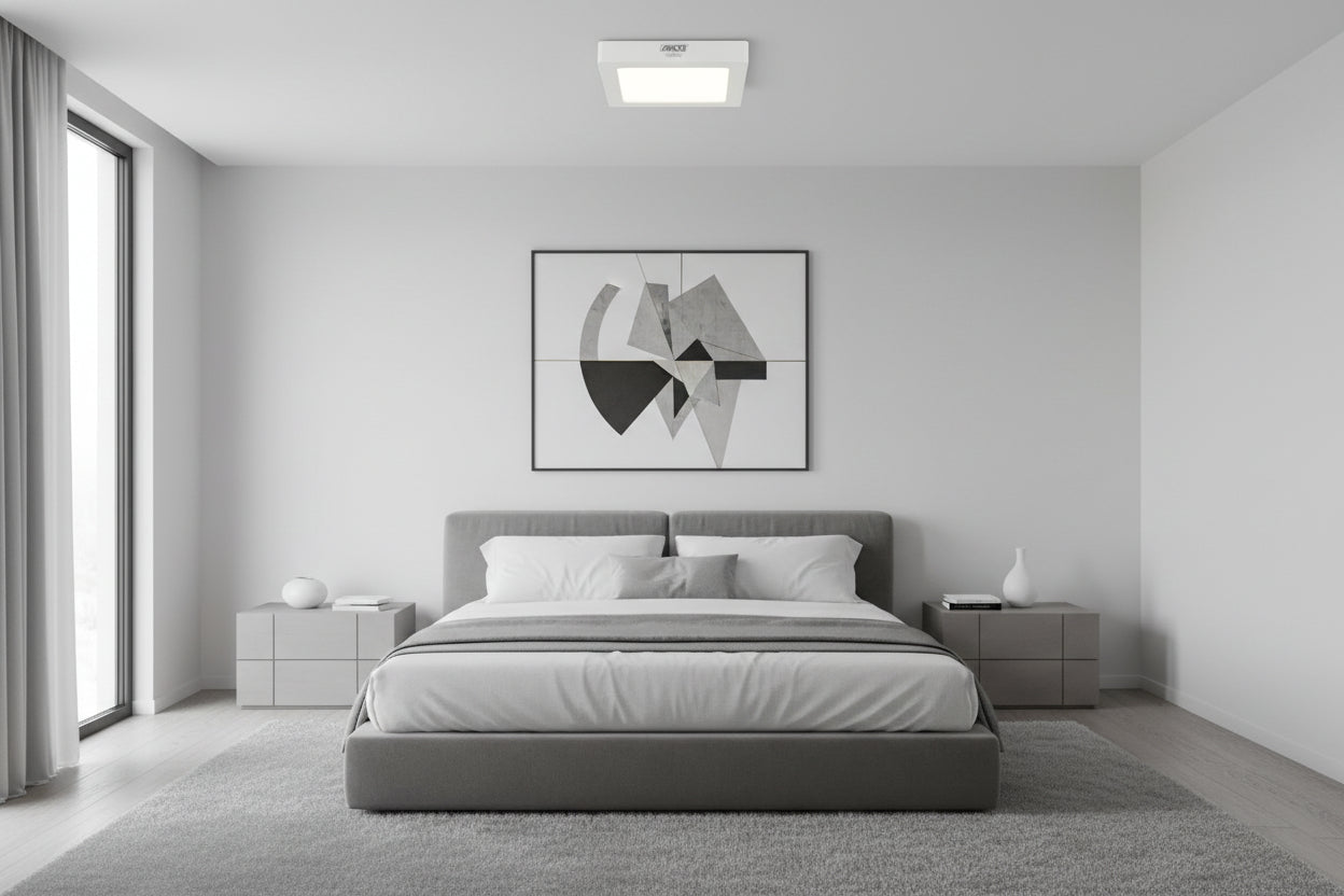 Luminario LED de Sobreponer Aksi - Cuadrado, 6W, Luz Blanca Fría