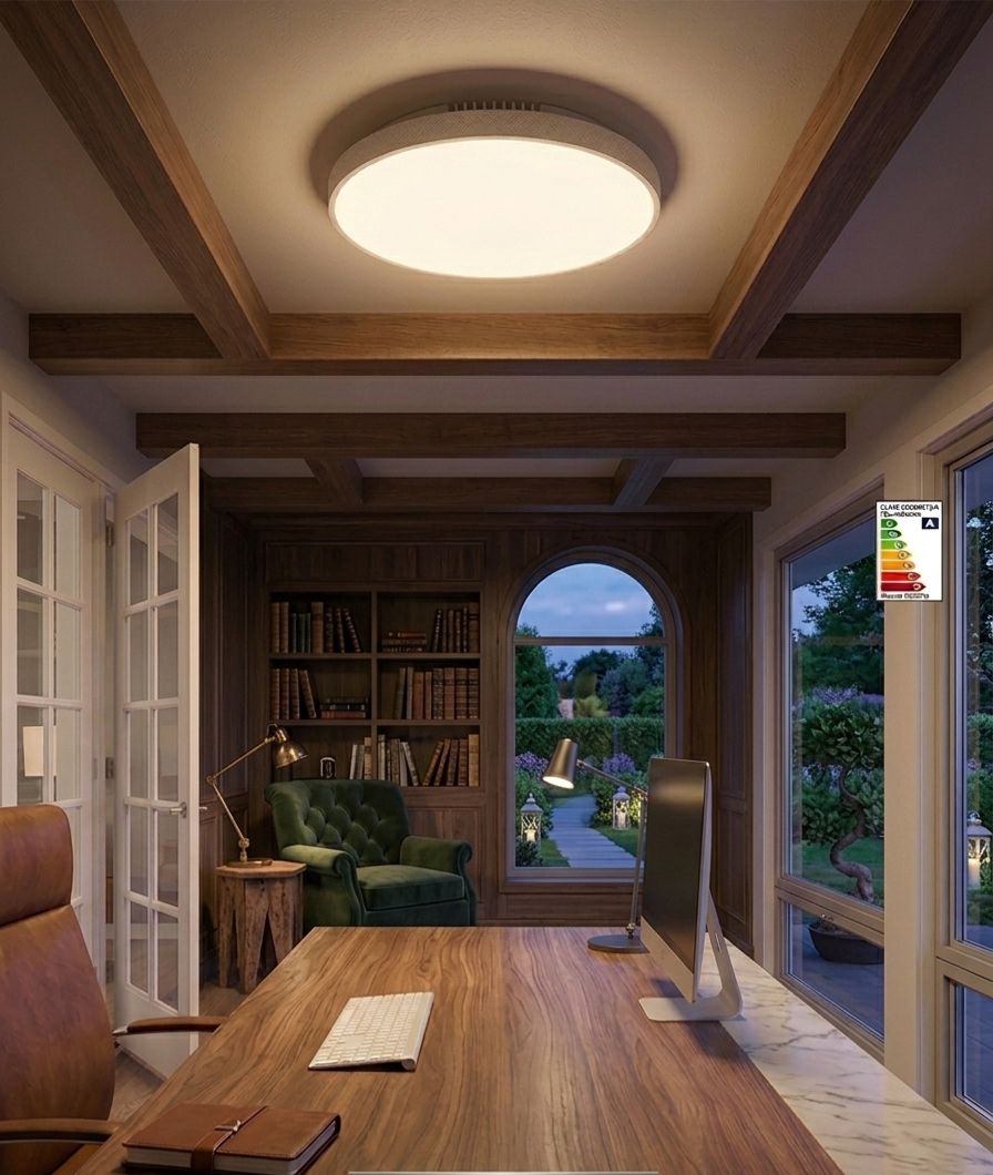 Lámpara Panel LED Redondo Empotrar 18W Tianlai Luz Fría 6500K