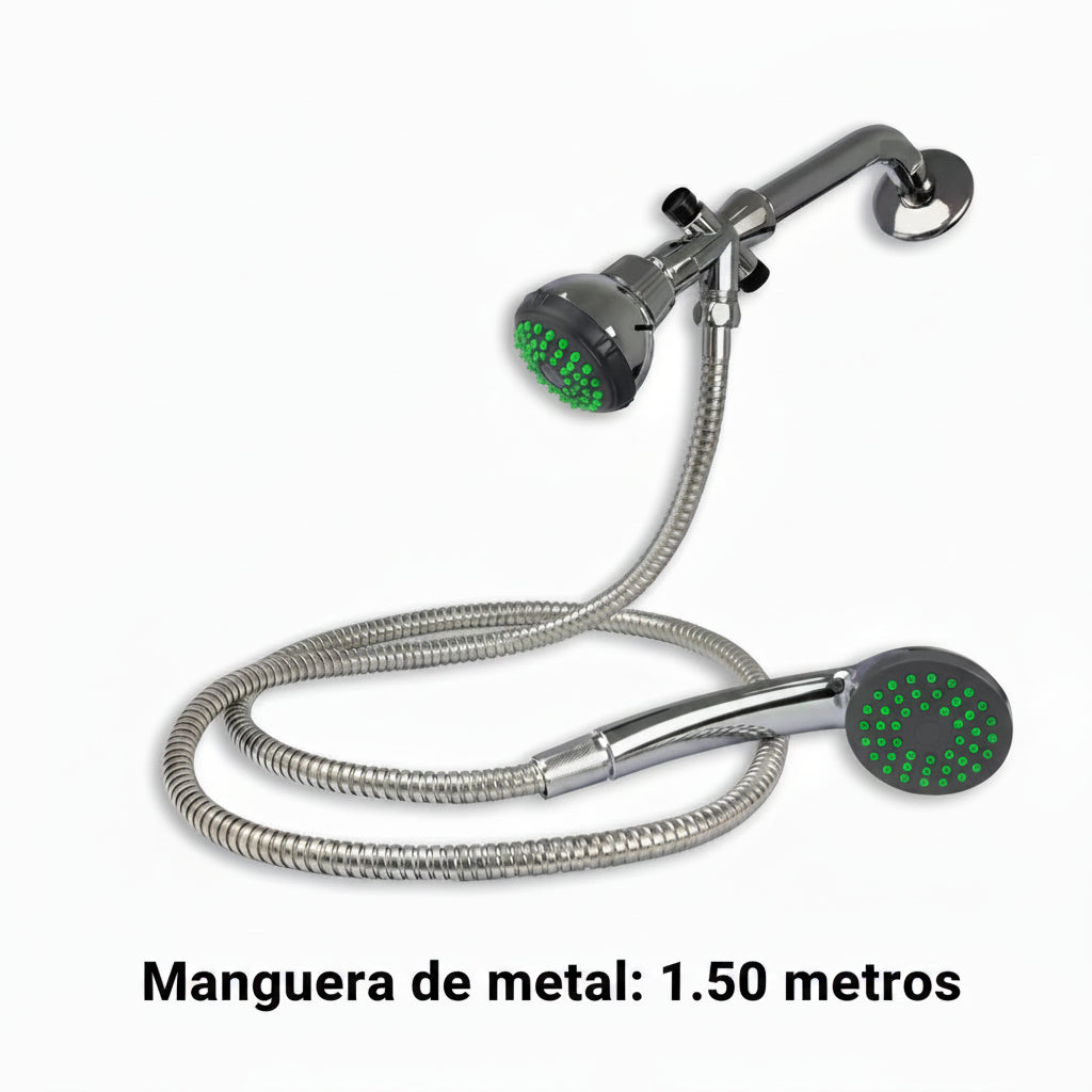 Set de Regadera con Extensión Tipo Teléfono de 3"