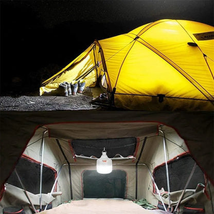 Lampara Led De Emergencia Portatil 24wts  Con Bateria Recargable  Y Gancho Luz Blanco Frío