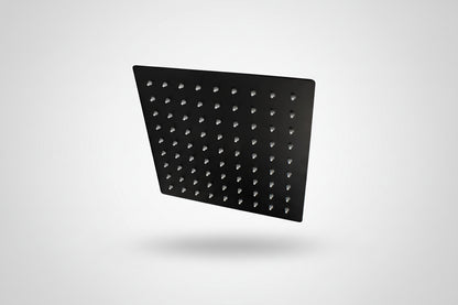 Regadera Cuadrada Solvex 10 Pulgadas Negro Mate