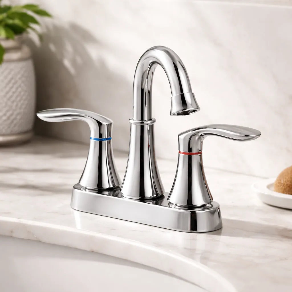 Mezcladora para Lavabo Solvex Basic – Acabado Cromado con Manerales de Palanca