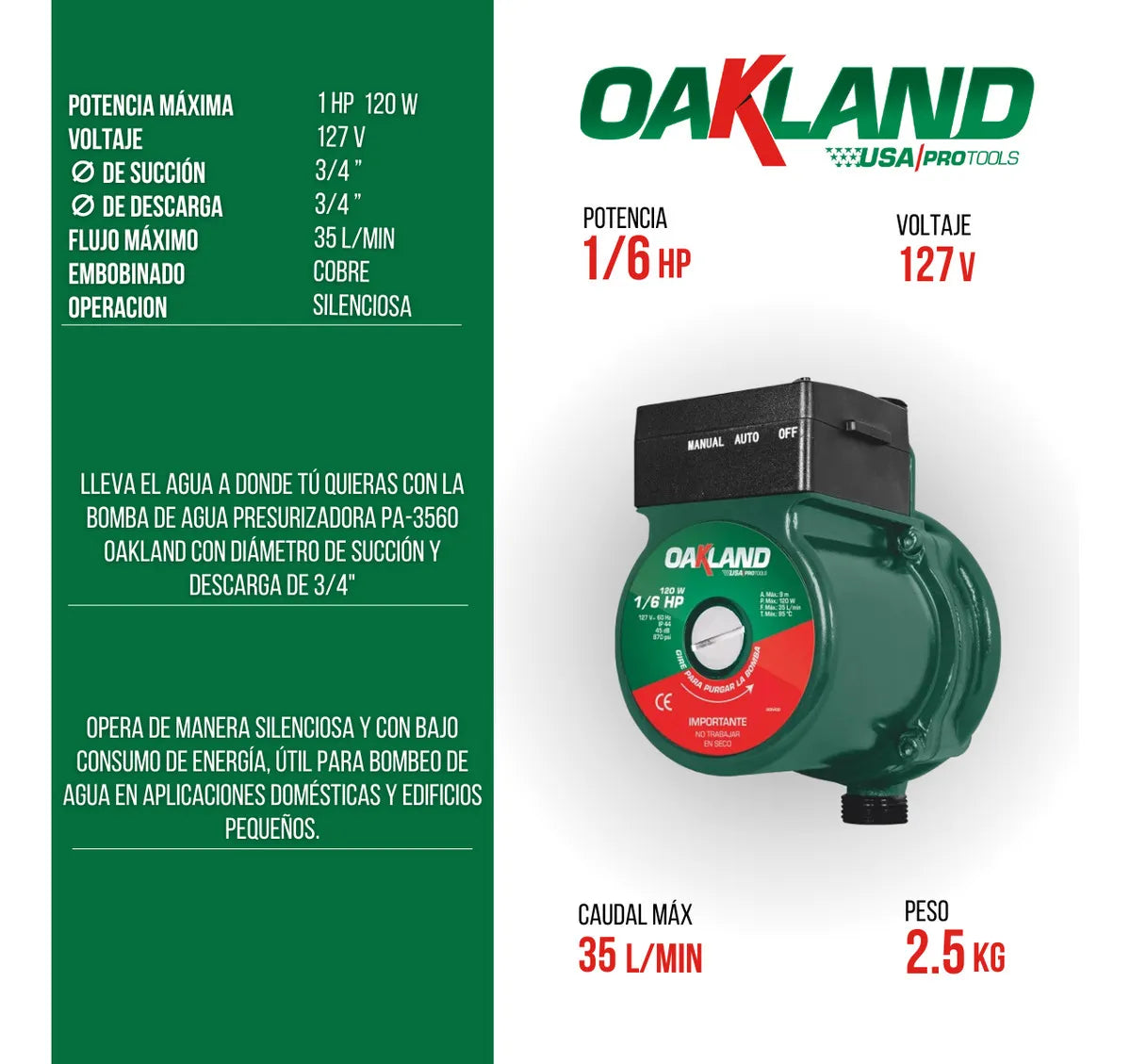 BOMBA PRESURIZADORA 1/6