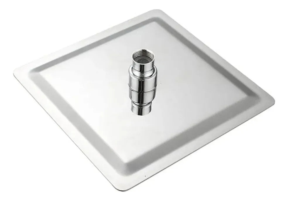 Regadera Cuadrada Solvex 6 Pulgadas Acero Inoxidable - Cromo Espejo