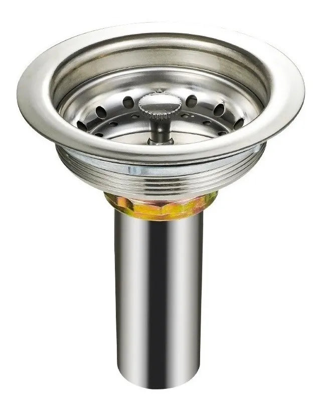 Contracanasta Fregadero Cocina Acero Inoxidable Cromado Color Plateado Plateado