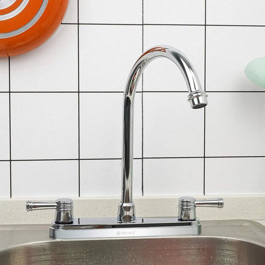 MEZCLADORA PARA FREGADOR CROMADA