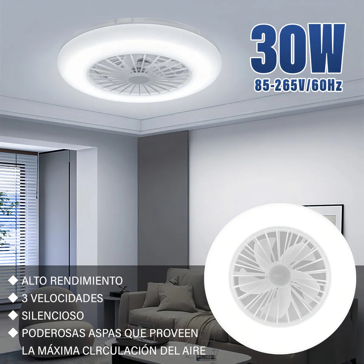 LAMPARA CON VENTILADOR