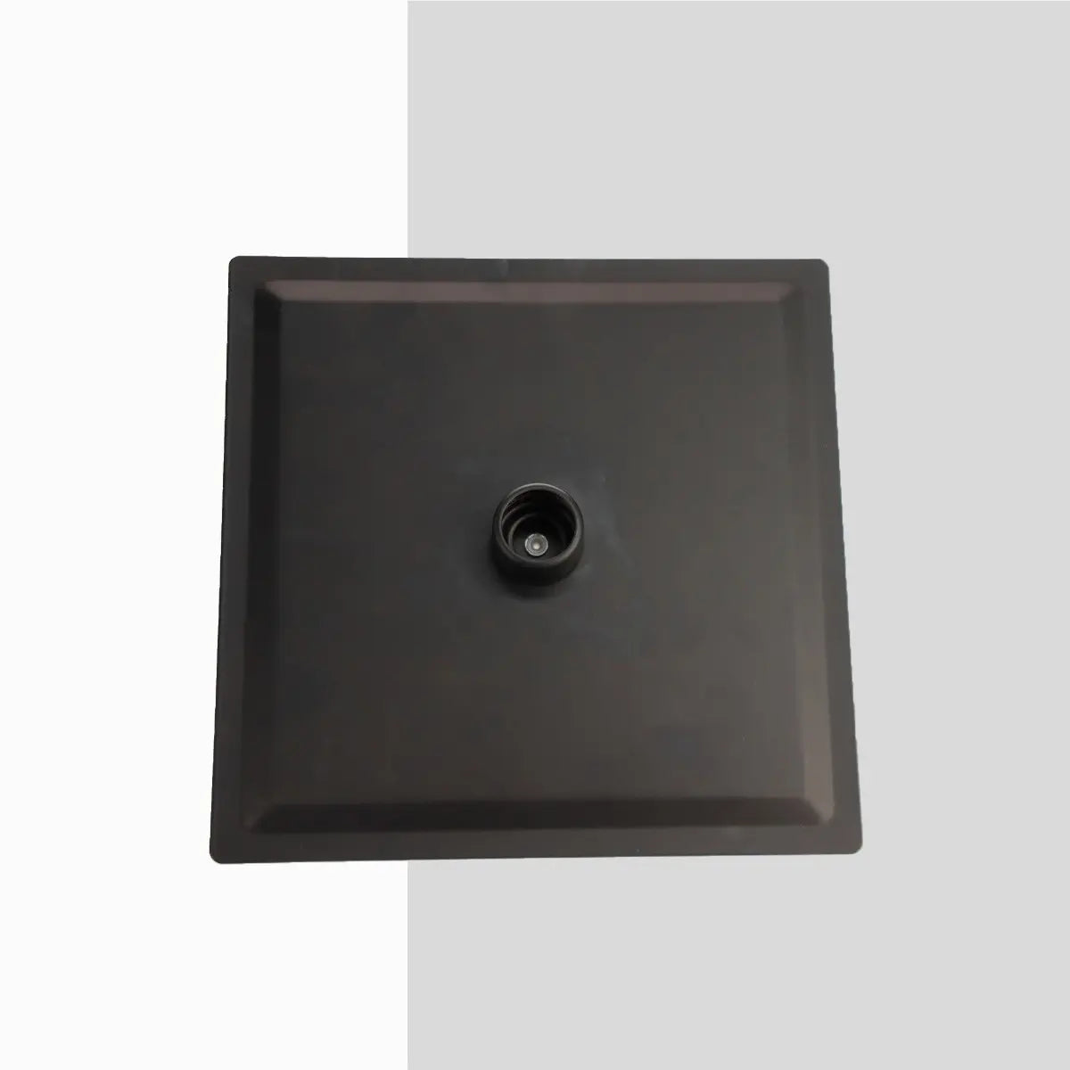 Regadera Cuadrada Solvex 8 Pulgadas Acero Inoxidable - Negro Mate