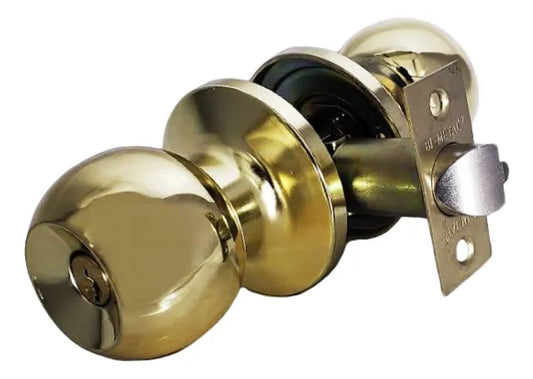 Cerradura Perilla Chapa Bola Puerta Recamara  Dorado