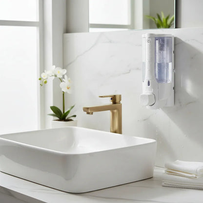 Dispensador de Jabón Líquido Solvex 350ml - Blanco