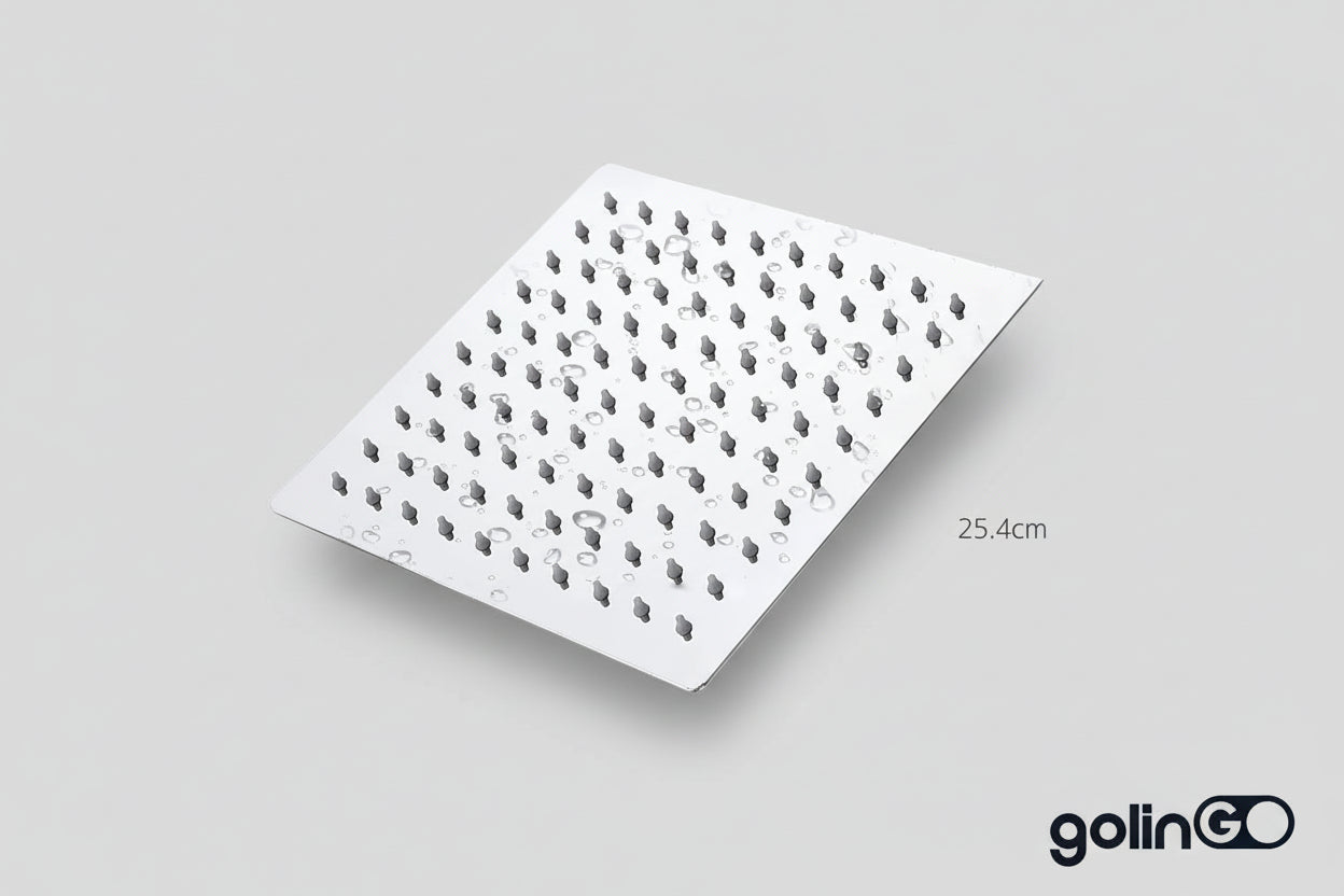 Regadera Cuadrada Solvex 10 Pulgadas Acero Inoxidable