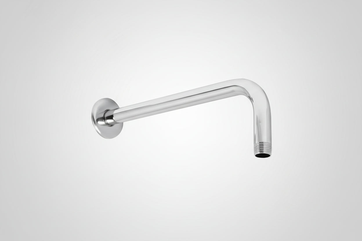 Brazo para regadera Solvex 60 cm inox instalación pared chapetón cromado
