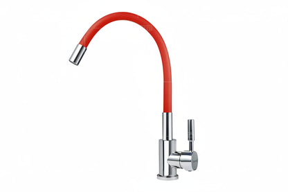 Monomando para Fregadero Solvex Cuello Flexible - Cromo con Silicón