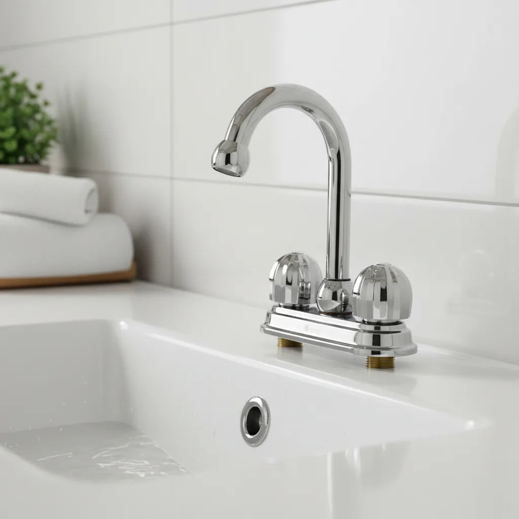 MEZCLADORA PARA LAVABO CROMADA