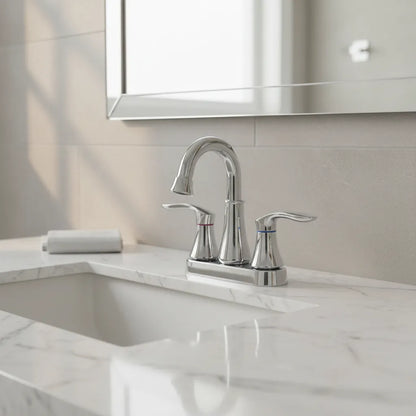 Mezcladora para Lavabo Solvex Basic – Acabado Cromado con Manerales de Palanca