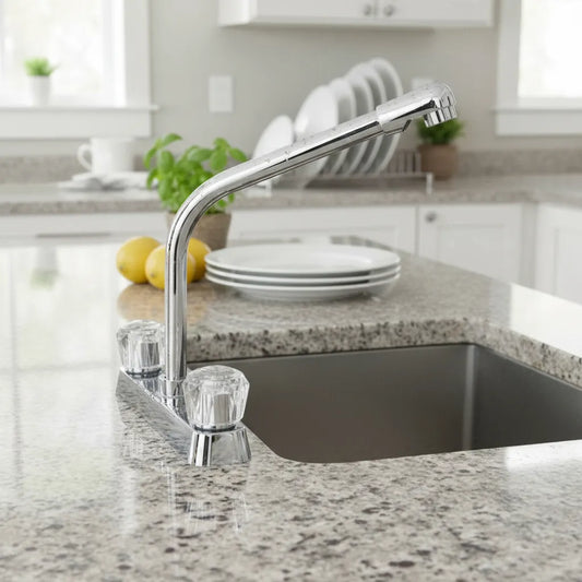 MEZCLADORA PARA FREGADERO CROMO