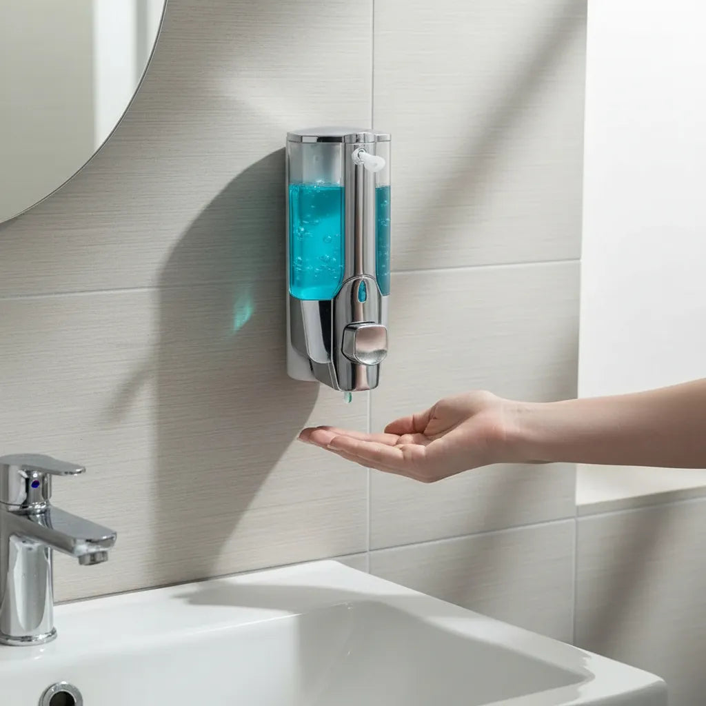 DISPENSADOR DE (JABON LIQUIDO,GEL ANTIBACTERIAL)