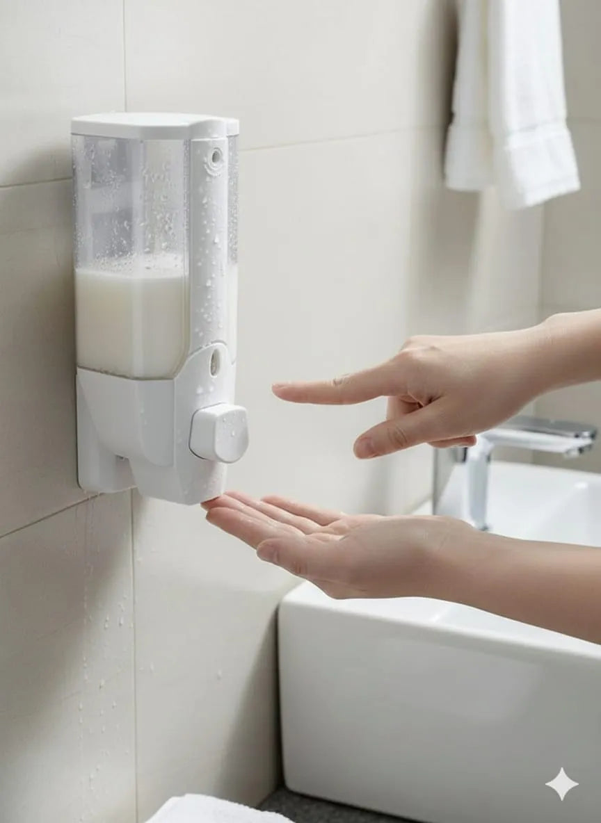 Dispensador de Jabón Líquido Solvex 350ml - Blanco