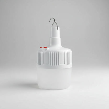 Lampara Led De Emergencia Portatil 24wts  Con Bateria Recargable  Y Gancho Luz Blanco Frío