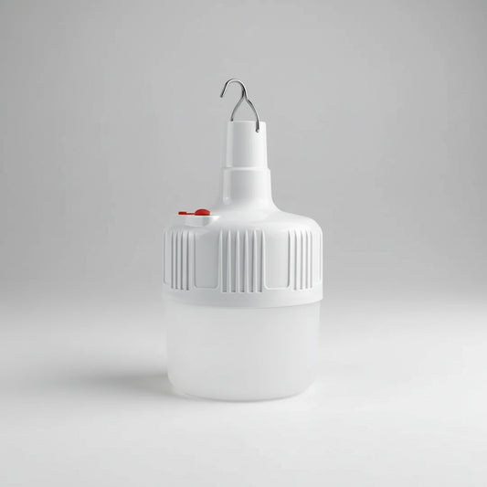 Lampara Led De Emergencia Portatil 24wts  Con Bateria Recargable  Y Gancho Luz Blanco Frío