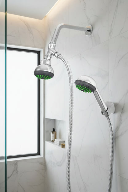 Set de Regadera con Extensión Tipo Teléfono de 3"