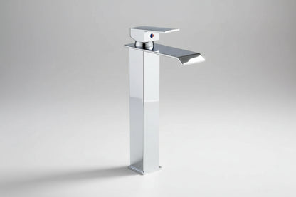 Monomando Para Lavabo De Acero Cromado 32 Cm  Plateado Cromado