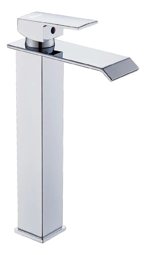 Monomando Para Lavabo De Acero Cromado 32 Cm  Plateado Cromado