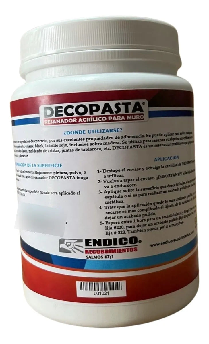 Resanador Para Muros Paredes Y Techos 1.7kg Interior Exterior