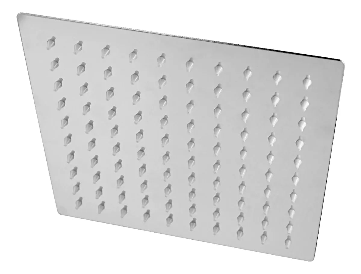 Regadera Cuadrada Solvex 6 Pulgadas Acero Inoxidable - Cromo Espejo