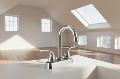 MEZCLADORA PARA LAVABO ACABADO CROMADO