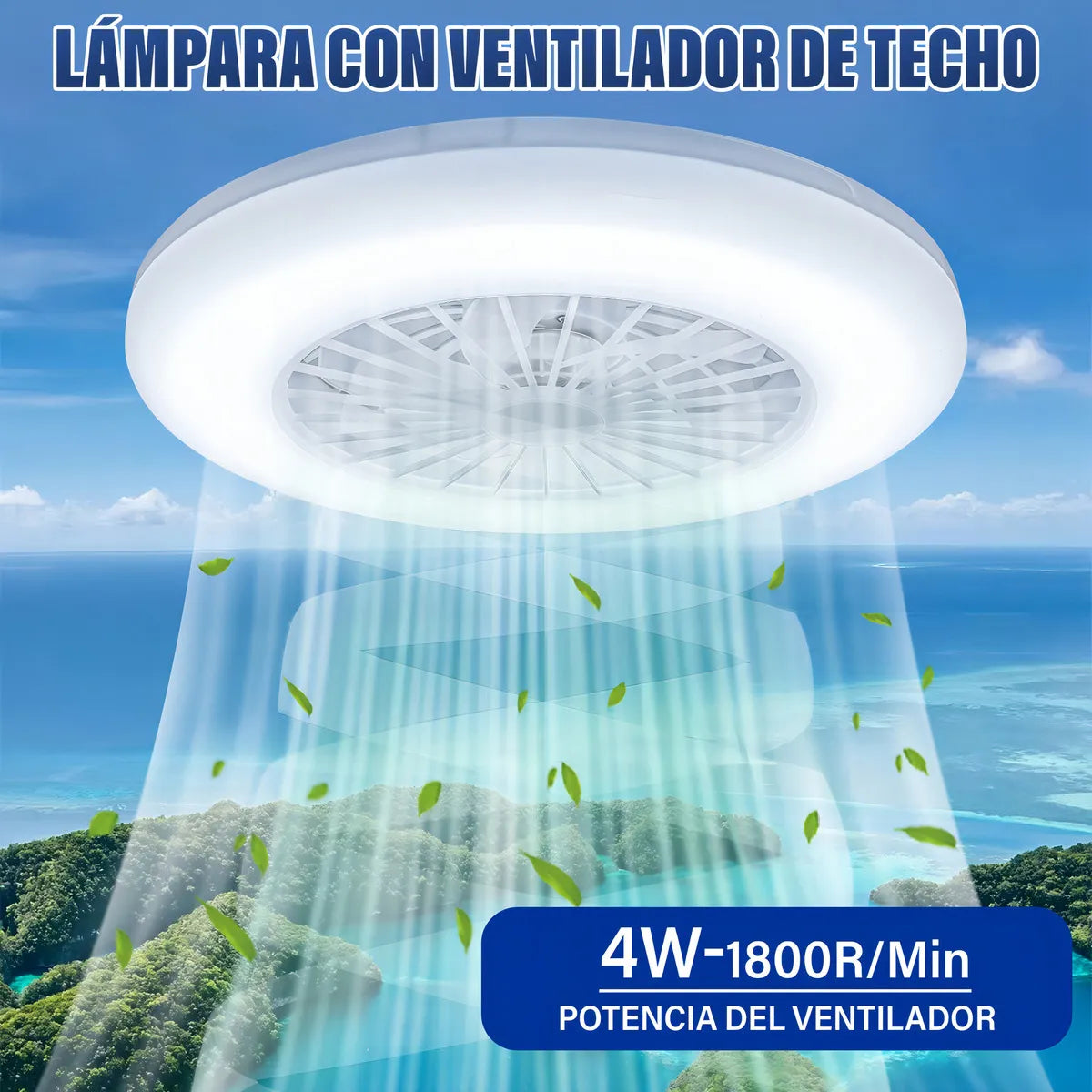 LAMPARA CON VENTILADOR