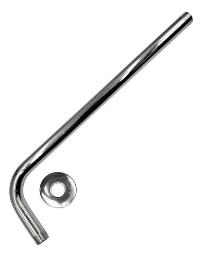 Tubo Para Regadera 40cm Brazo Con Curva Acero Inox Cromado