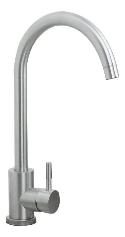 Grifo monomando acero inoxidable para fregadero cocina