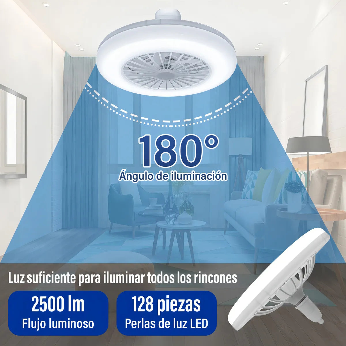 LAMPARA CON VENTILADOR