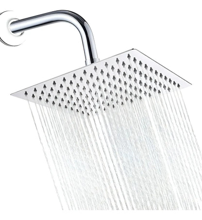 Regadera Cuadrada Solvex 10 Pulgadas Acero Inoxidable