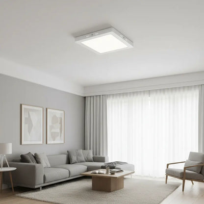 Luminario LED de Sobreponer AKSI - Cuadrado, 12W, Luz Blanca Frí