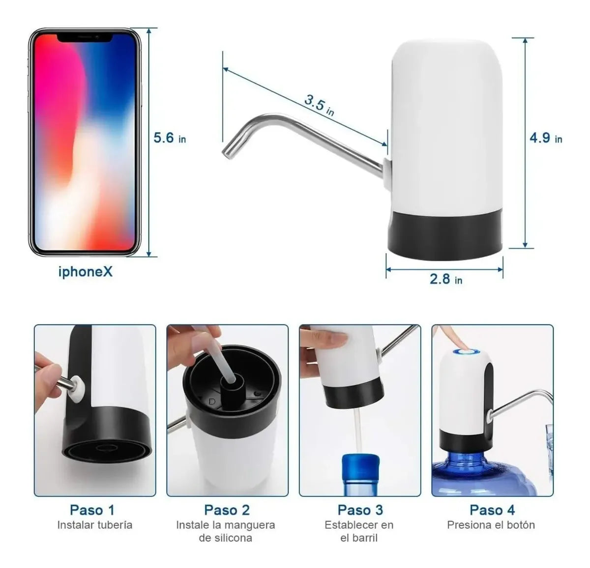 Dispensador De Agua Para Garrafón Recargable