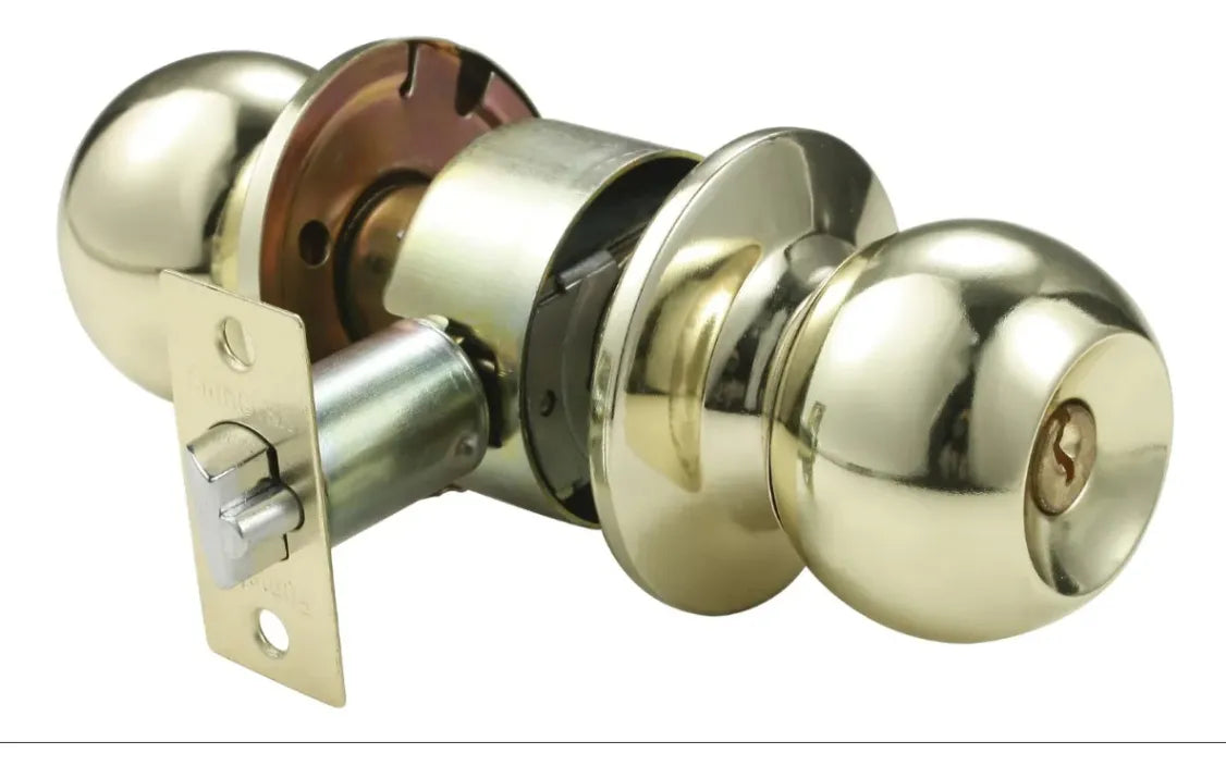 Cerradura Perilla Chapa Bola Puerta Recamara  Dorado