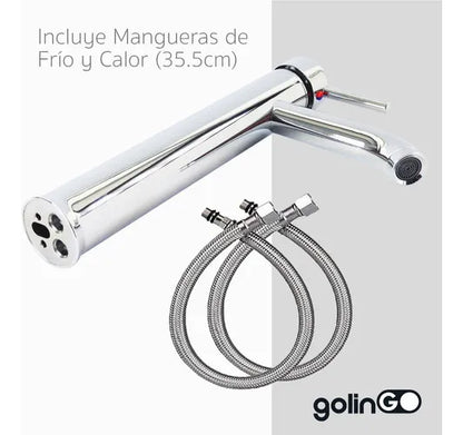 MONOMANDO PARA LAVABO CON MANGUERAS