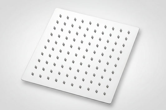 Regadera Cuadrada Solvex 6 Pulgadas Acero Inoxidable - Cromo Espejo